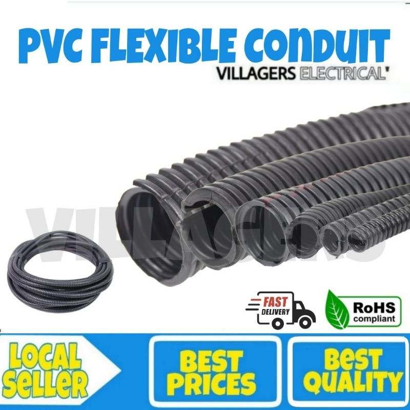 1 Meter Wire Conduit Wire Loom Sleeve Tube Automotive Wire Conduit PVC