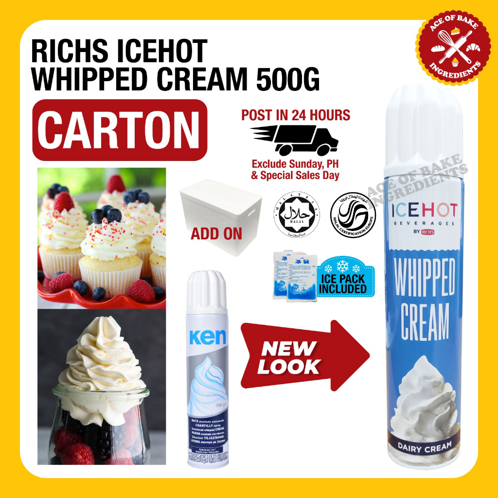 Ken Nata Spray Cream 500G Ken Whipped Cream Spray Ken Spray Ken