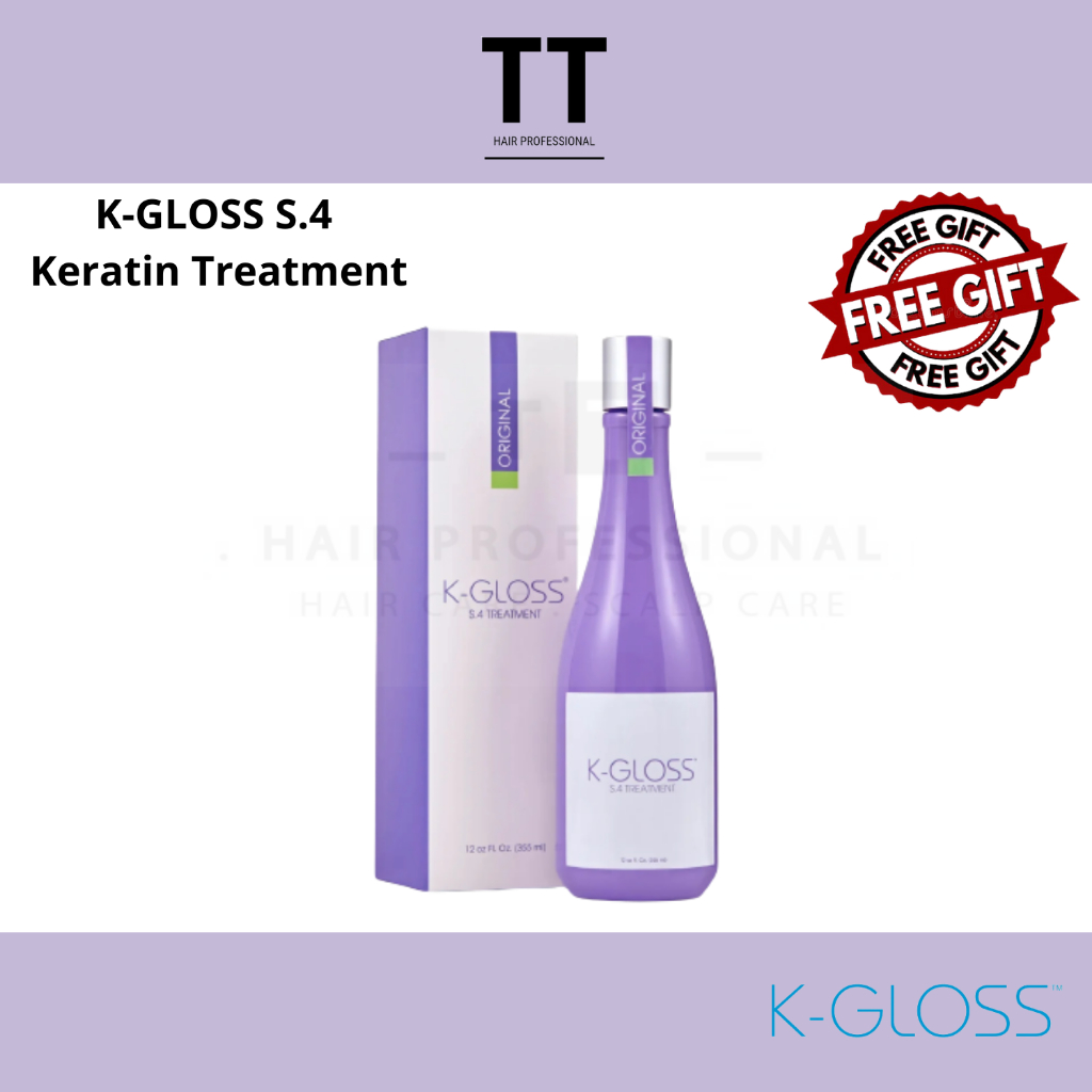 KGLOSS KERATIN TREATMENT S.4 PURPLE 355ML TRIAL PACK 100ML 100