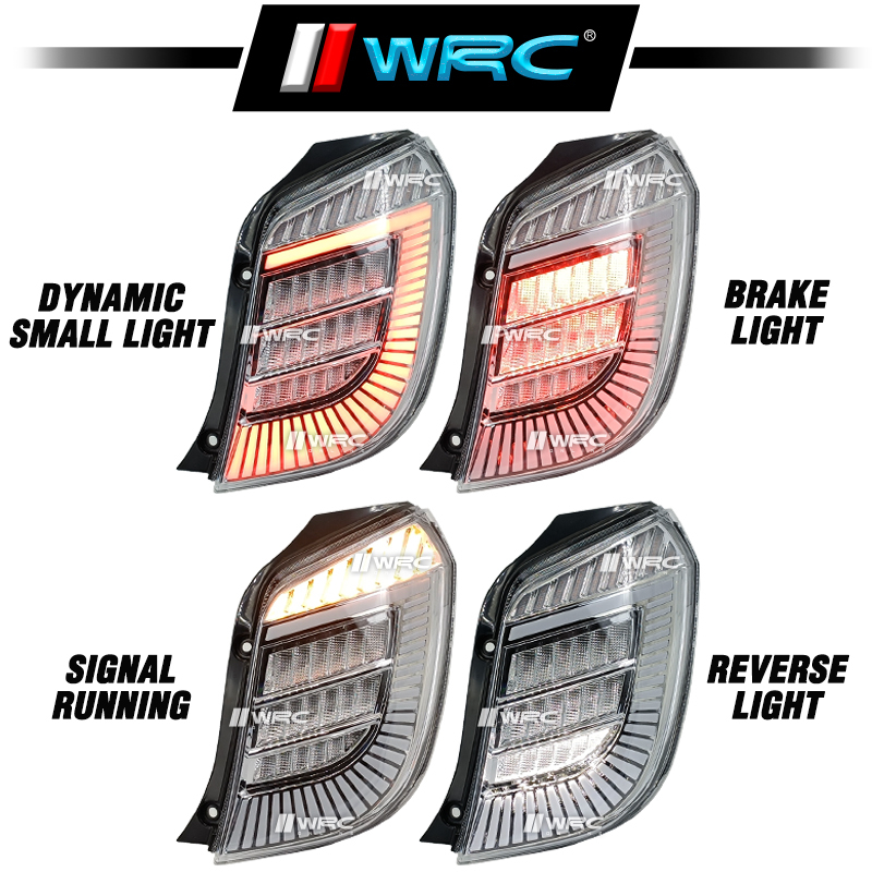 Perodua Axia 2014 - 2022 Dragon Scale Tail Lamp With Signal Running ...