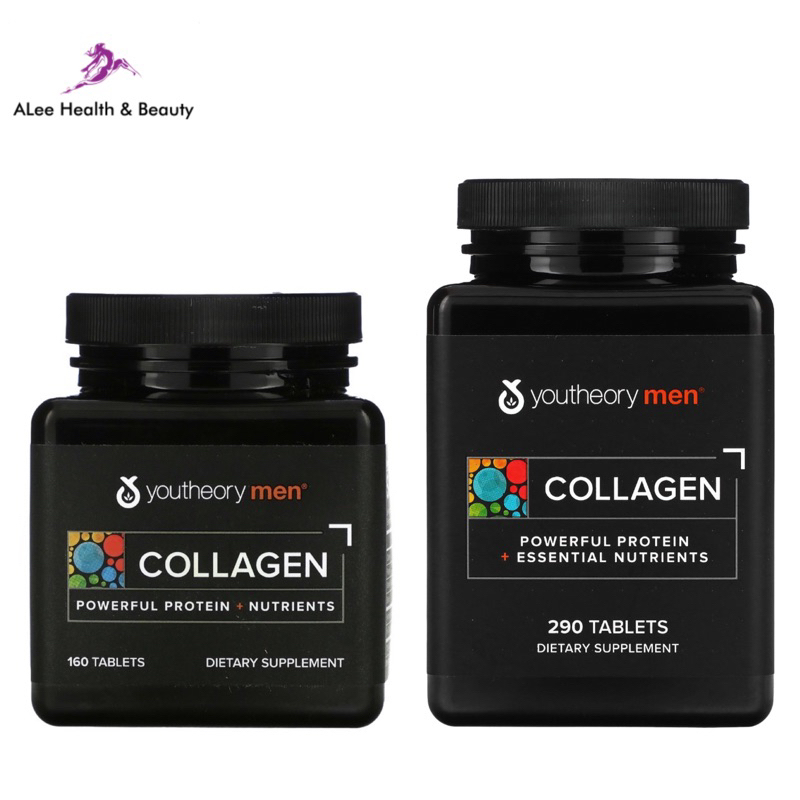 Youtheory Collagen for Men (160 / 290 Tablets) Hydrolysed Collagen