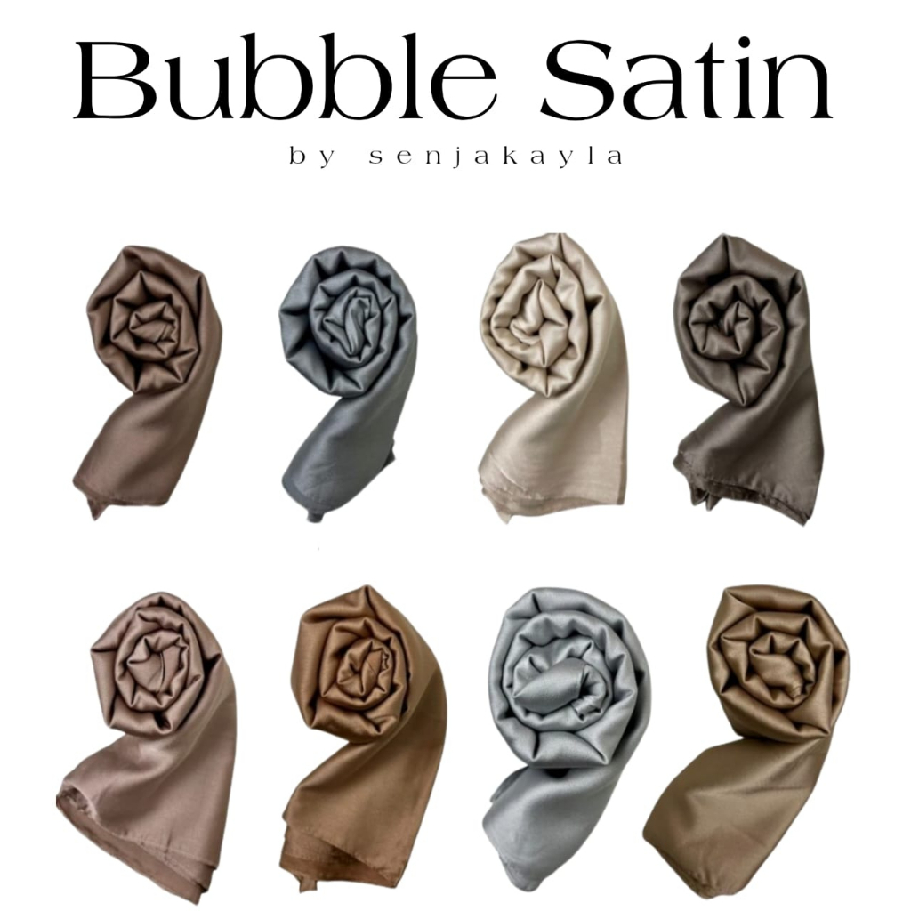 shawl bubble satin