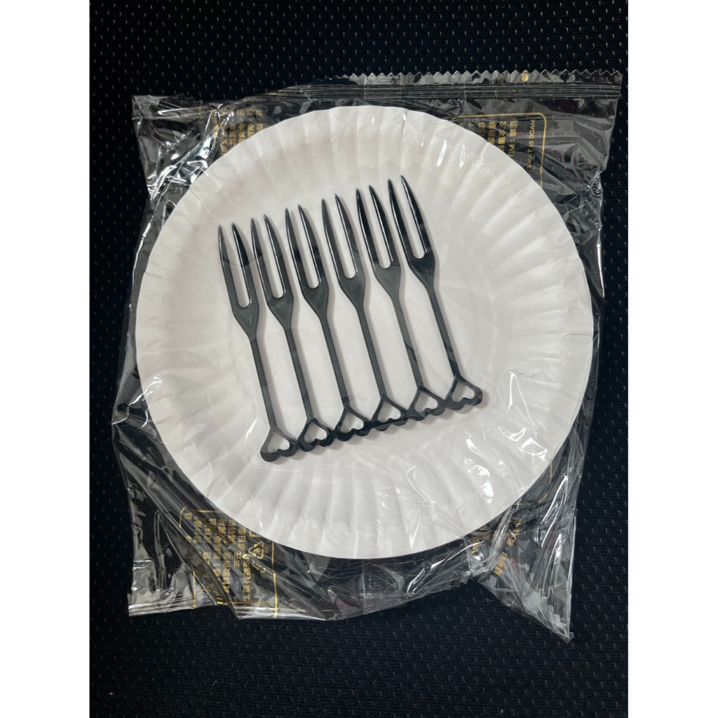 Cake Cutlery Plate Fork Set /Disposable Plastic Cake Fork Plate Set Birthday /Cake Cutlery Plate