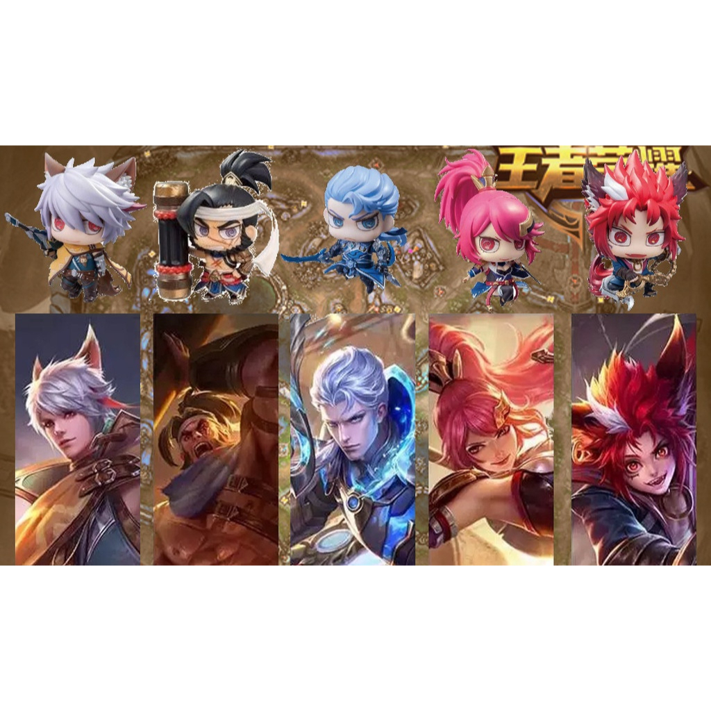 Honor of Kings / King Glory Decoration 王者荣耀Q版模型 铠(Kai)，花木兰(Hua Mulan ...