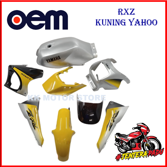 (100% OEM !!!) COVERSET RXZ BOSS OEM KUNING YAHOO (FULL TANAM) | Shopee ...