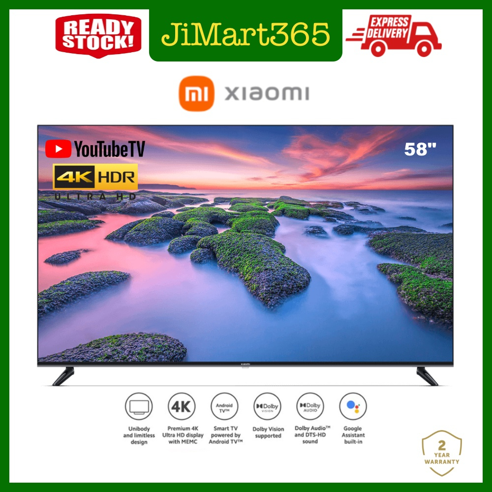 Xiaomi 55 Inch 4K UHD Android Smart TV LED HDR10+ Dolby Vision Hands ...