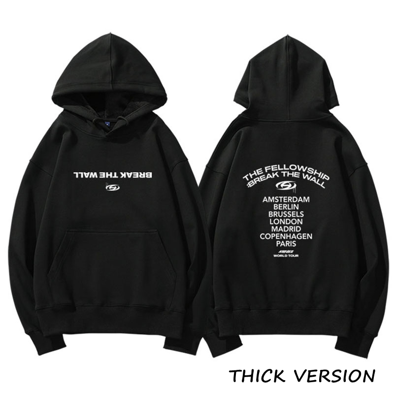 Ateez break deals the wall tour hoodie