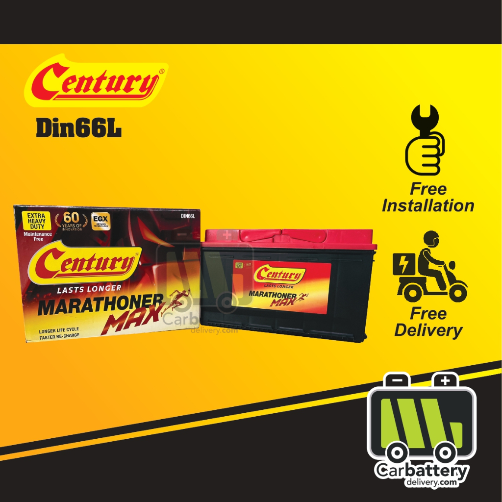 [Installation Provided] Century Marathoner Max Din66L Car Battery