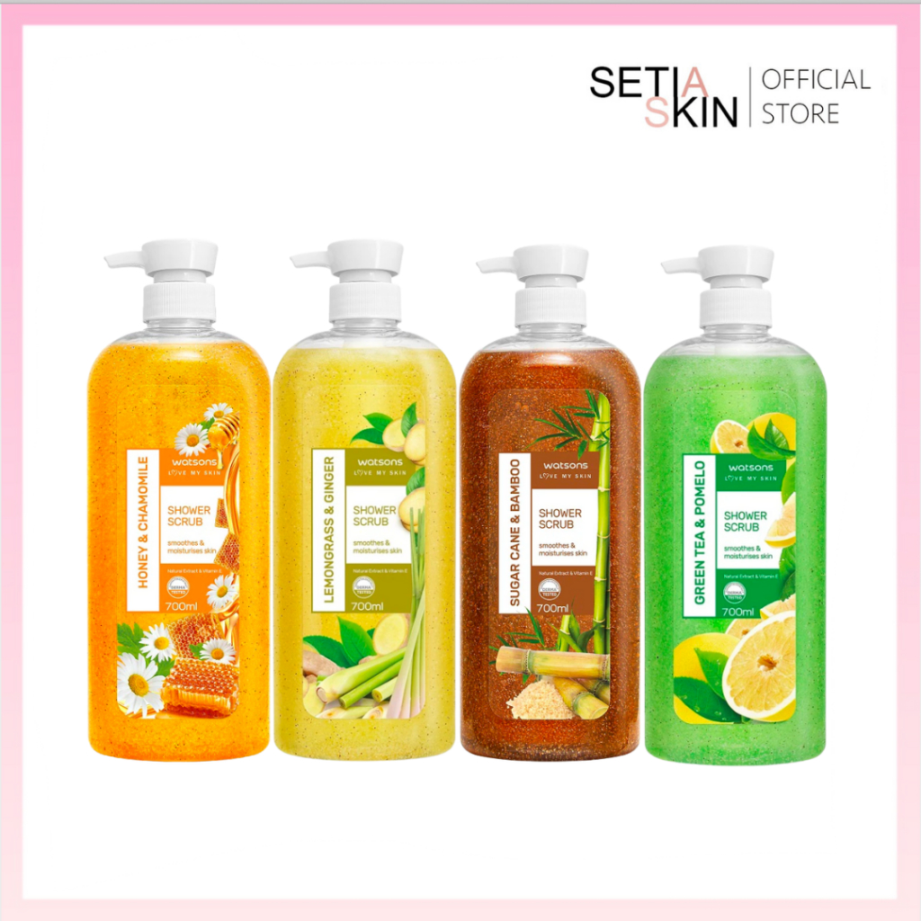 Shower Scrub Honey & Chamomile / Lemongrass & Ginger / Sugar Cane