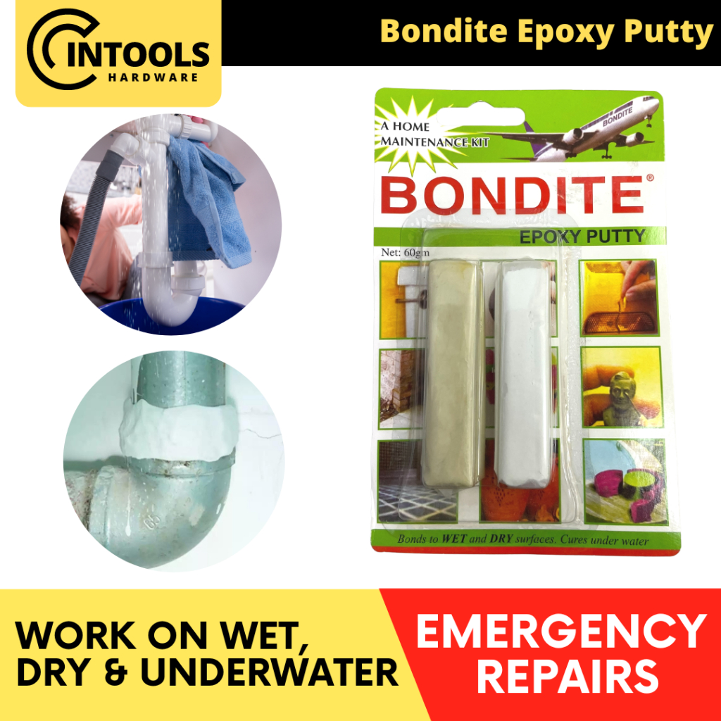 BONDITE Epoxy Putty Adhesive for Filler Bonding Emergency Repair Water