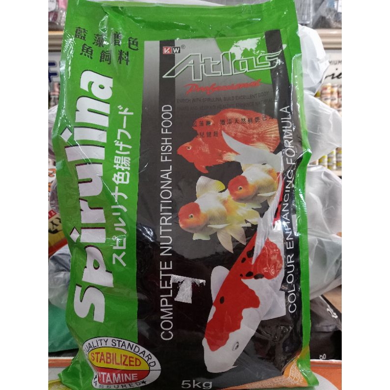 Photo inspiration: Gallery Detail: Atlas Koi Fish Food 5Kg Spirulina Fast Growth Fast Red