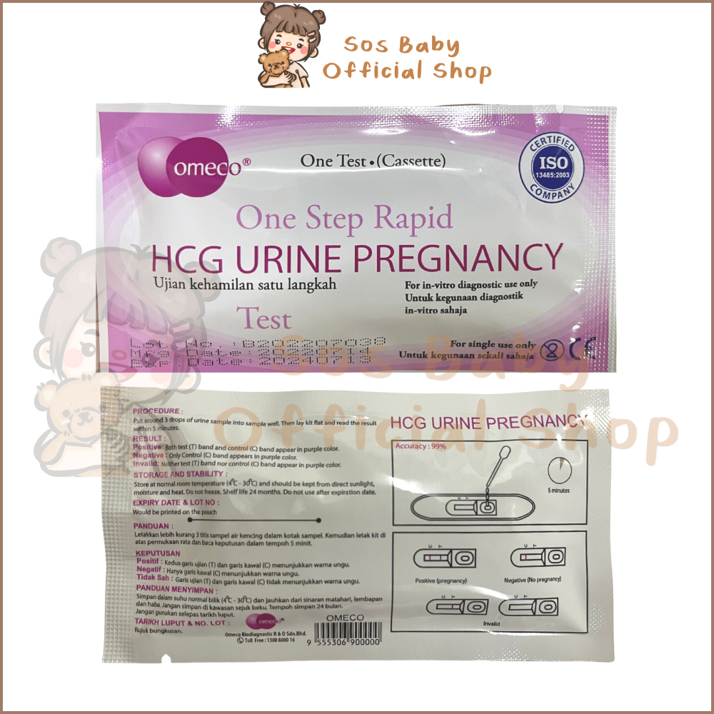 Omeco HCG Urine Pregnancy Test Cassette Instant Accurate One Step Test