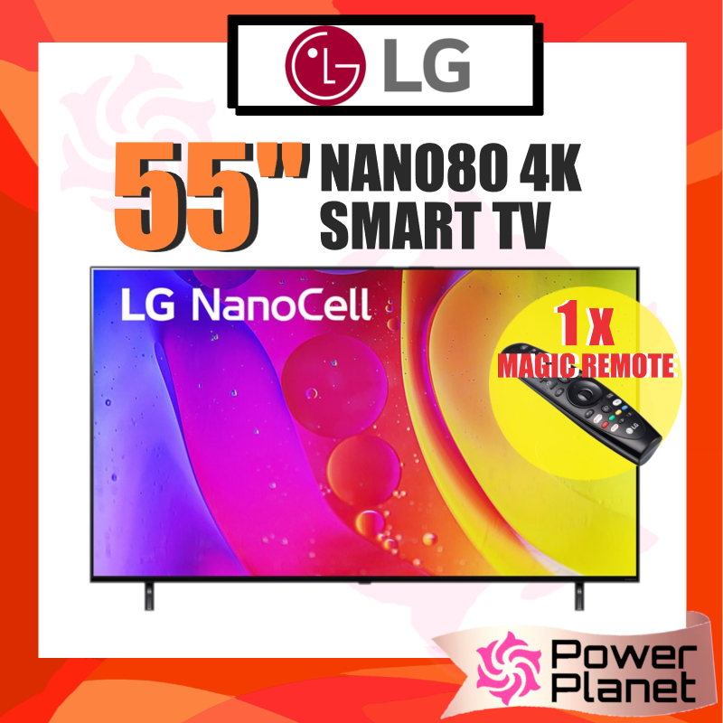 LG 55'' NANO80 55NANO80SQA 4K UHD Smart NanoCell TV with AI ThinQ ...