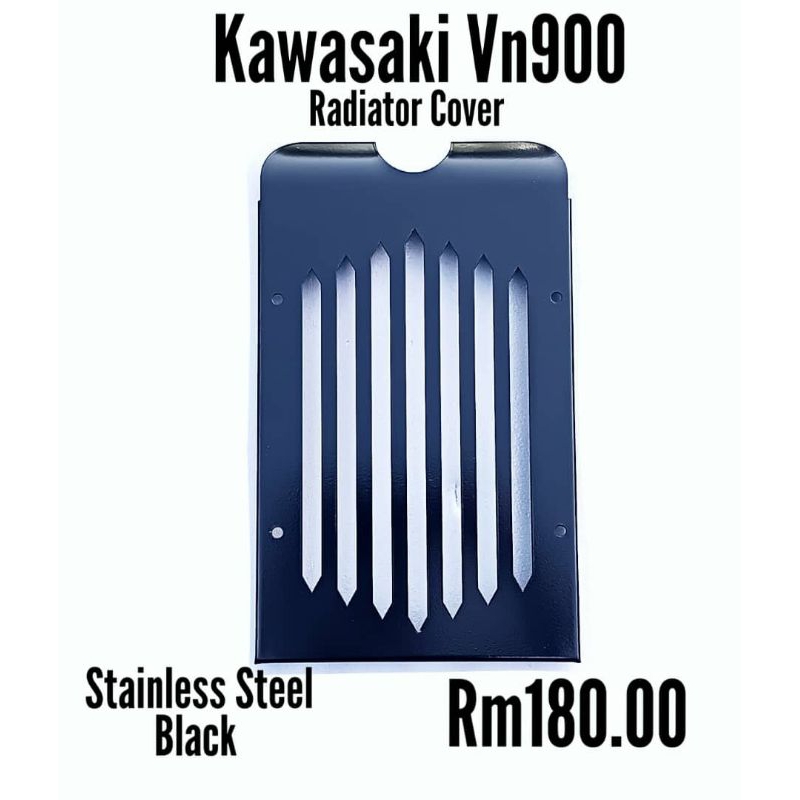 Vulcan 900 Vn900 Radiator Cover (Blade Design) Black | Shopee Malaysia