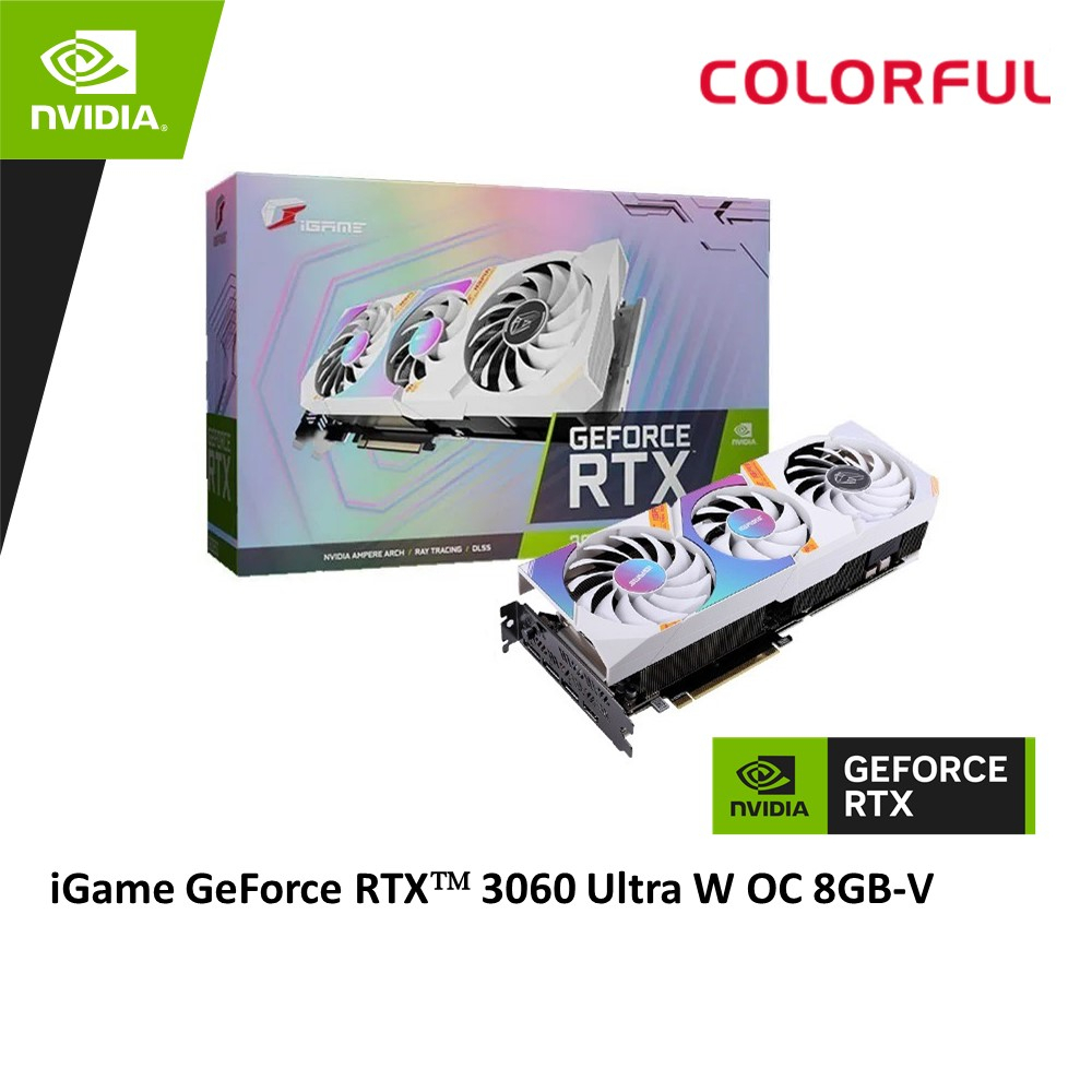 Colorful iGame GeForce RTX 3060 Ultra W OC 8G L-V VGA Graphic Card