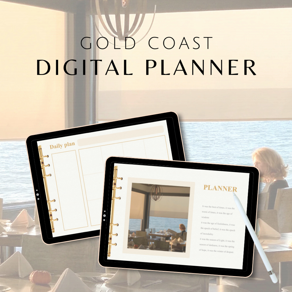 Digital Planner // Gold Coast // for Goodnotes Notability Digital
