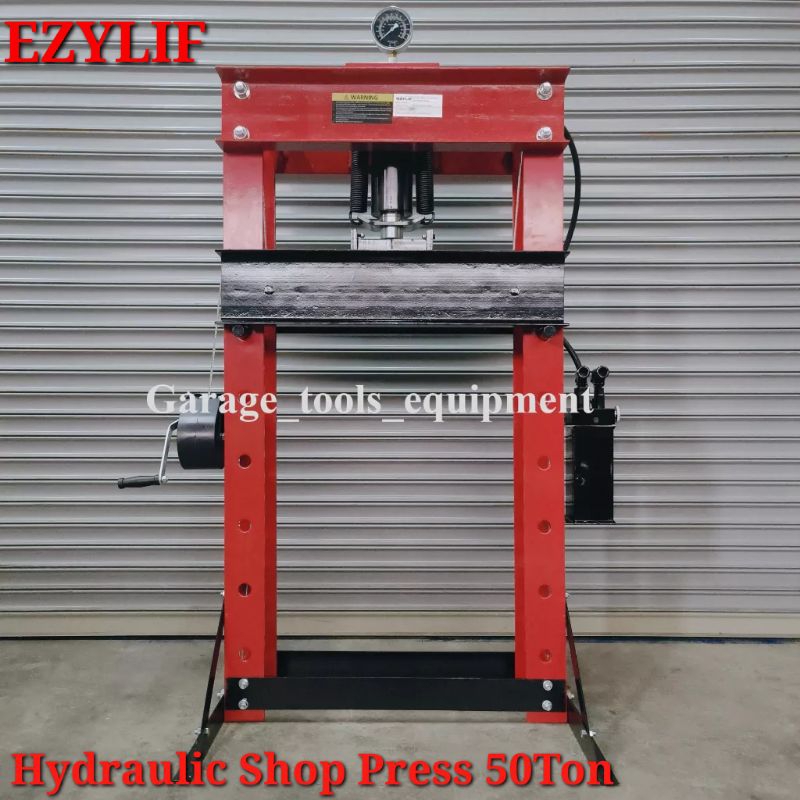 Ezylif Hydraulic Shop Press 50Ton With C/W Pressure Gauge Press