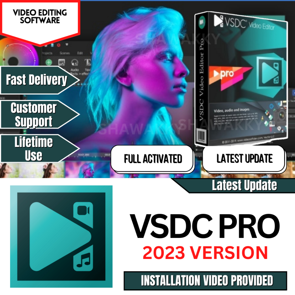Latest 2023 VSDC Video Editor Pro 2023 Lifetime Use Full Pro