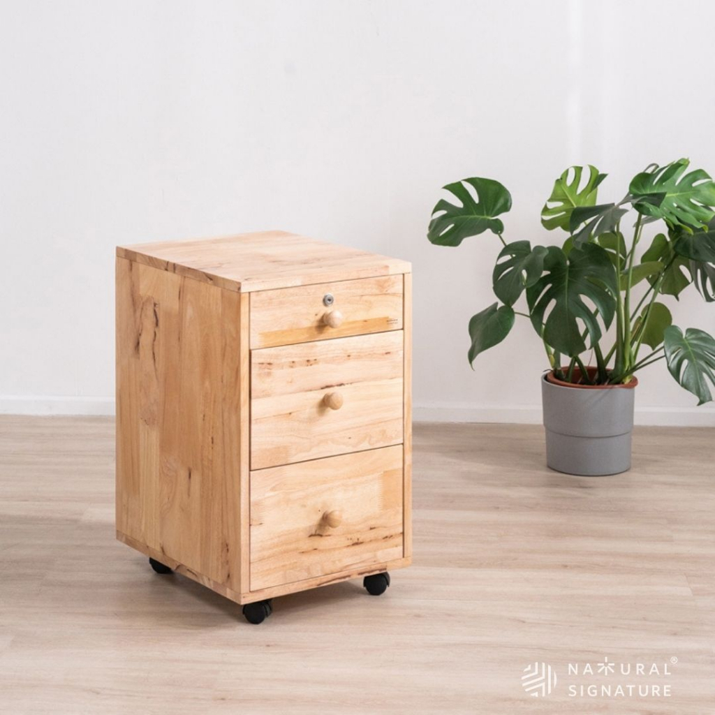 Natural Signature 4629 T-3 Drawers Mobile Pedestal/Storage Drawers ...