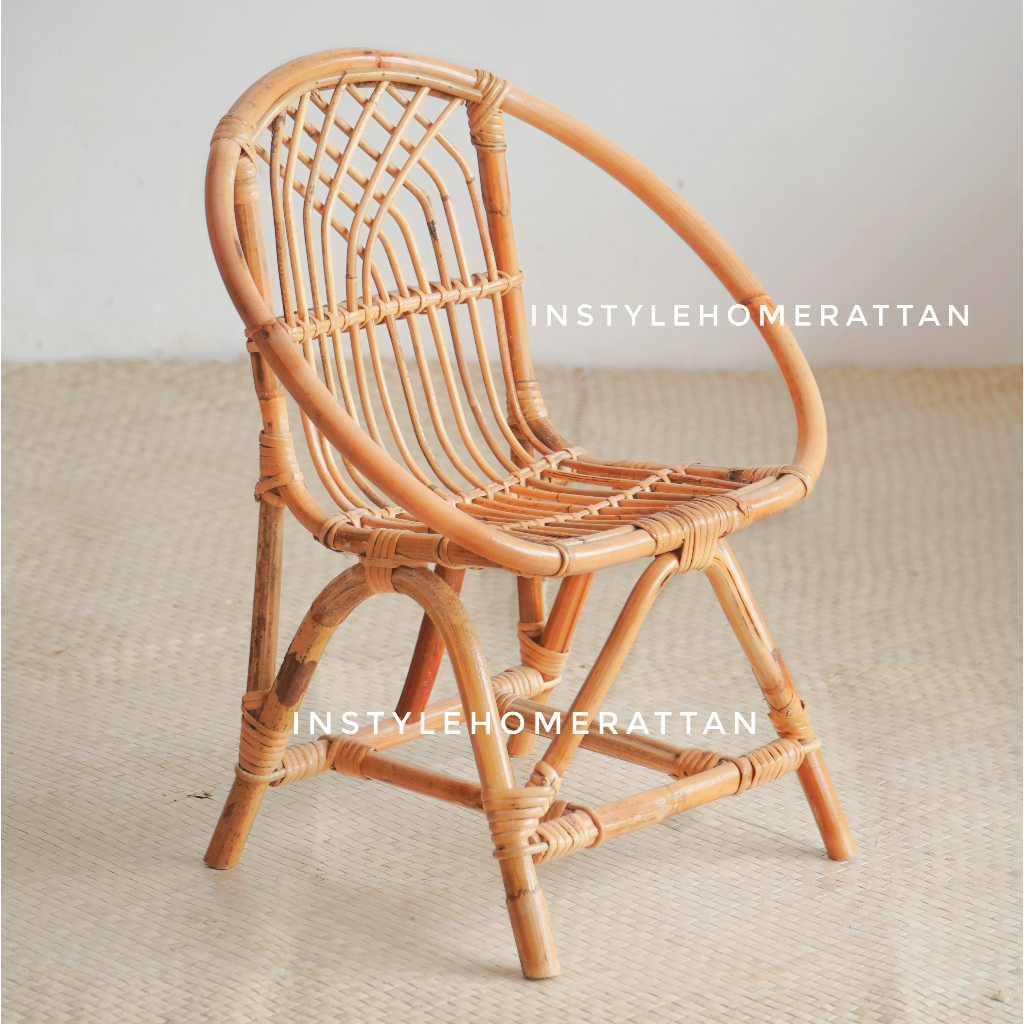 Kids Rattan Chair Kerusi Rotan Kanak Kanak Murah Vintage Kampung ...