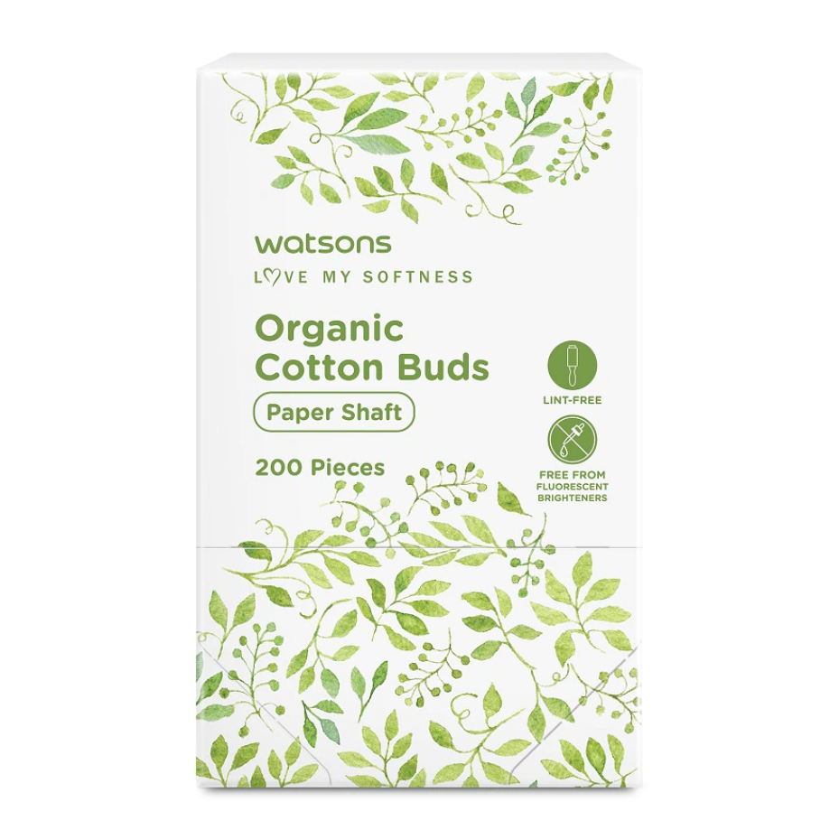 WATSONS Organic Cotton Buds (200s) Shopee Malaysia