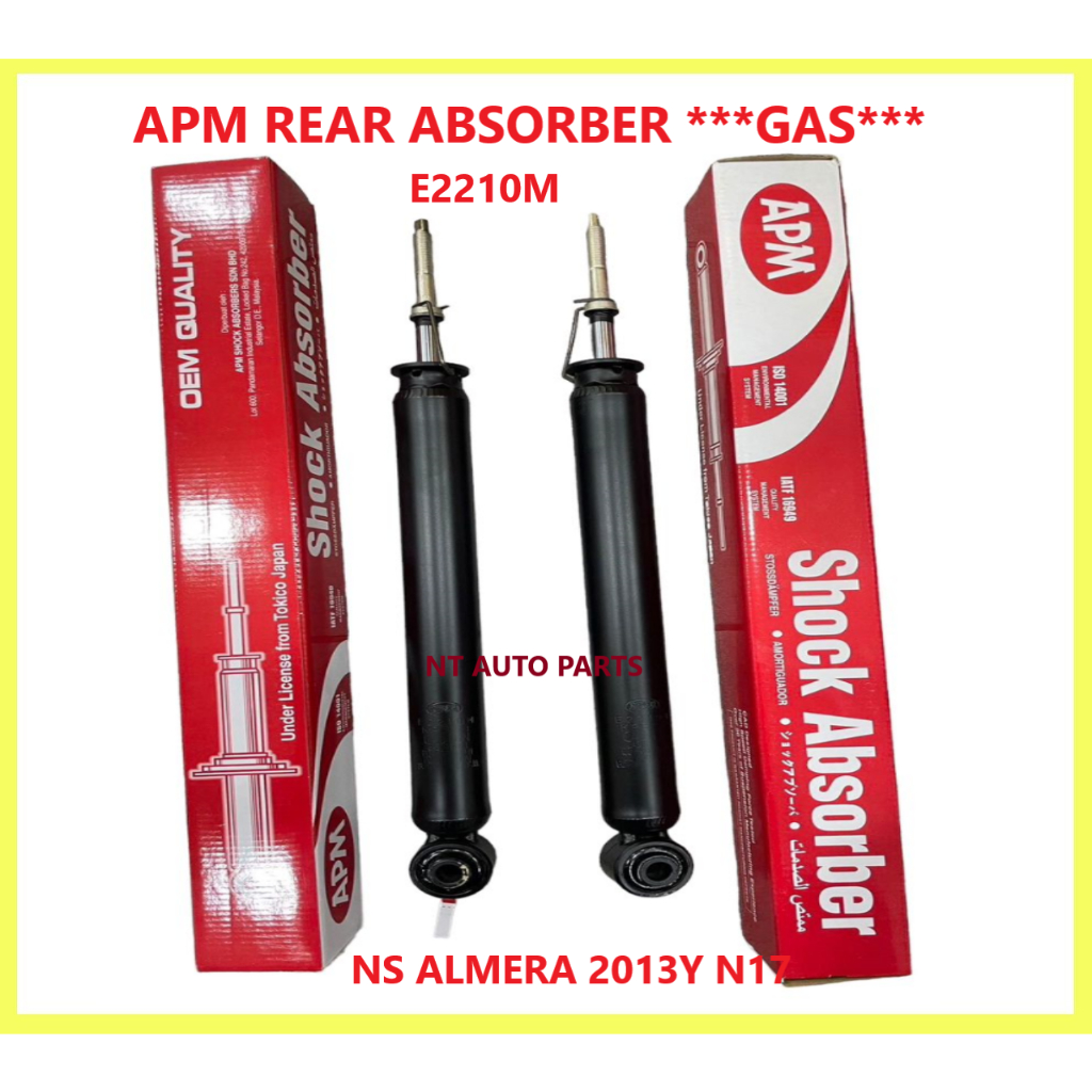 Nissan Almera N17 APM Original Rear Rh Lh Absorber E2210M GAS PC ...