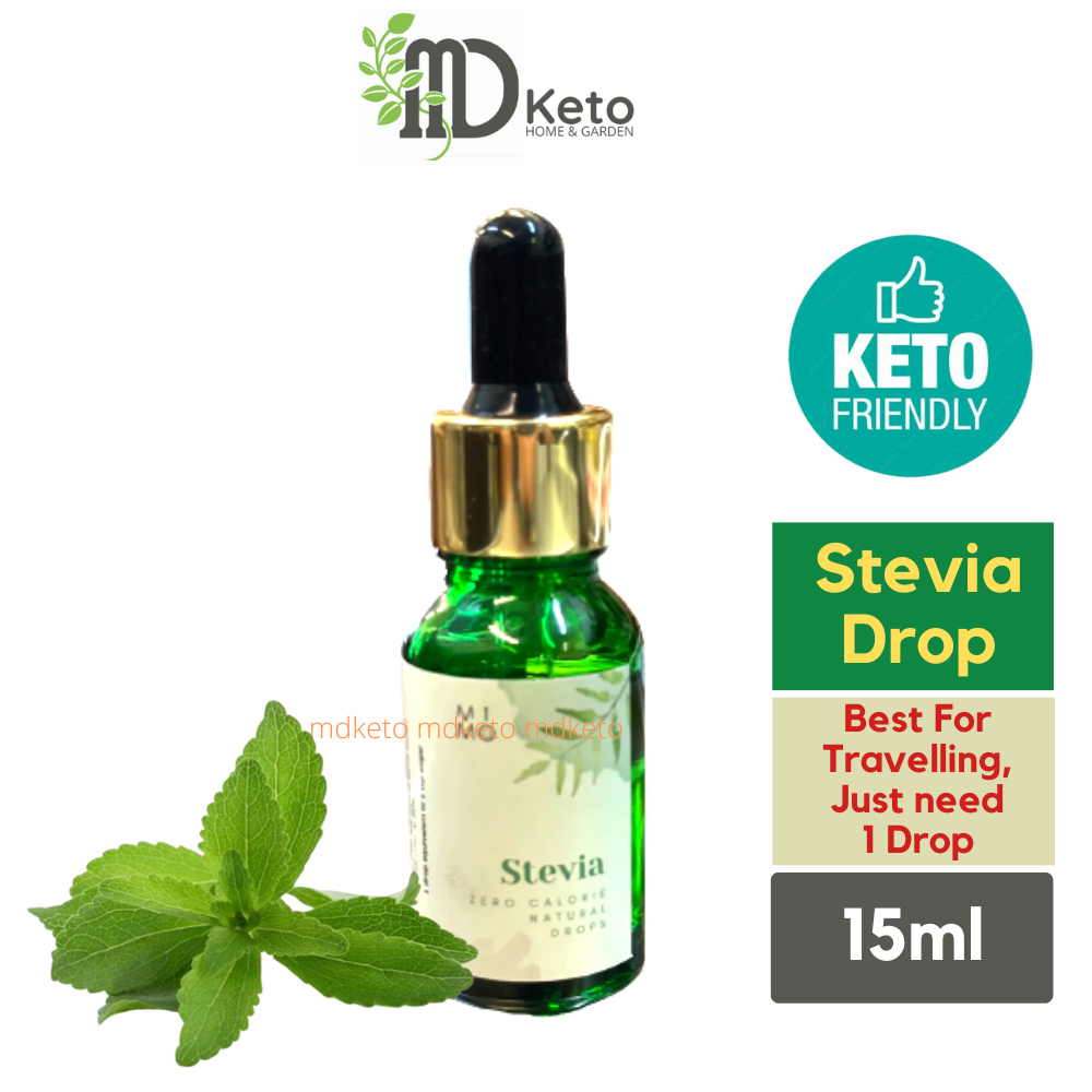 [MD KETO] [1 bottle] Stevia drop 15ml 450 drops Sugar Free, Low Carb