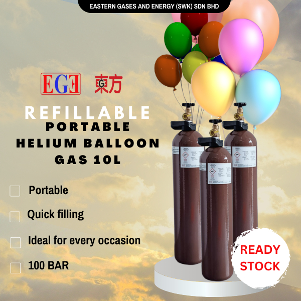 PORTABLE HELIUM BALLOON GAS 10L Shopee Malaysia