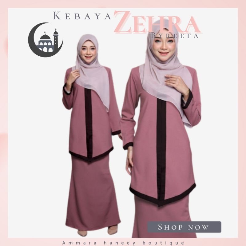 kebaya moden | Baju kebaya zehra byreefa Baju raya 2023 | Shopee Malaysia