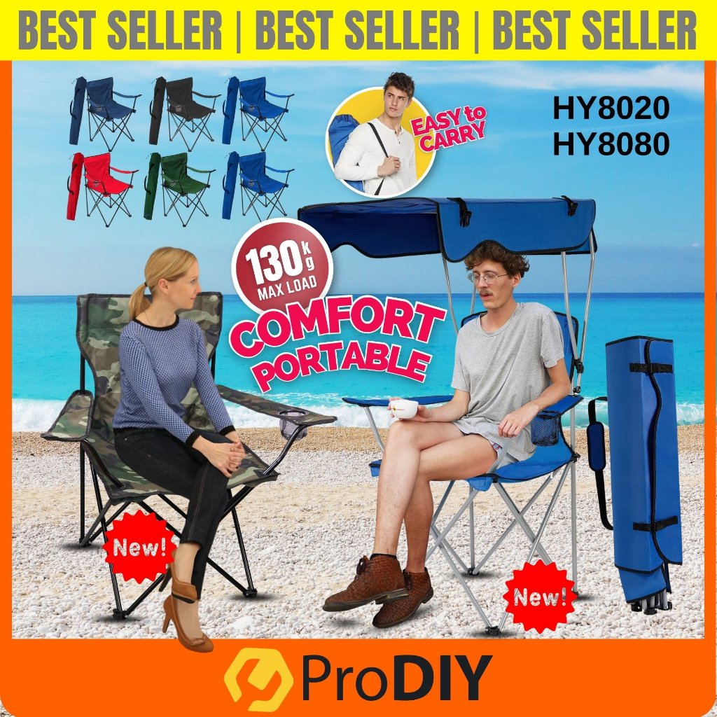 PRODIY Folding Chair Camping Foldable Chair Picnic Chair Kerusi Camping ...