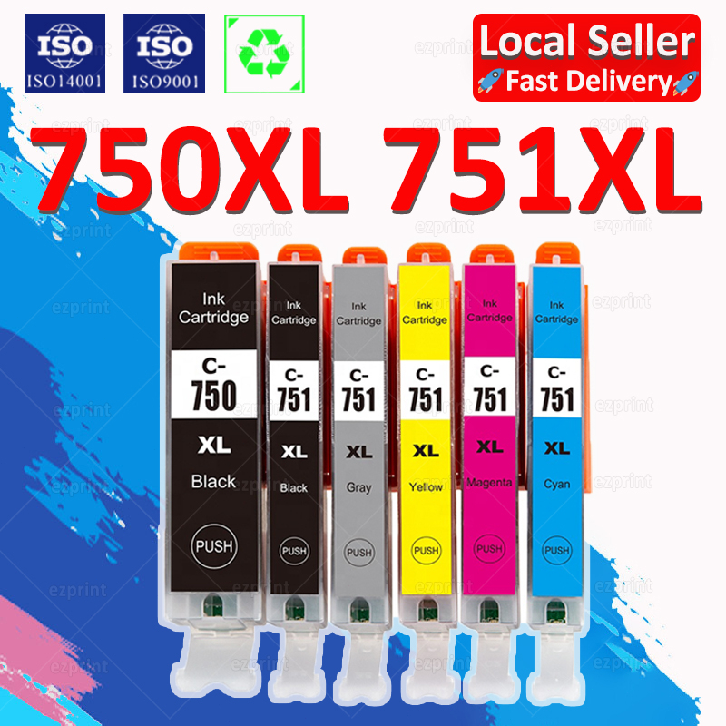 Compatible Canon PGI 750XL CLI 751XL Ink PGI 750 CLI 751 Black PGI750XL ...