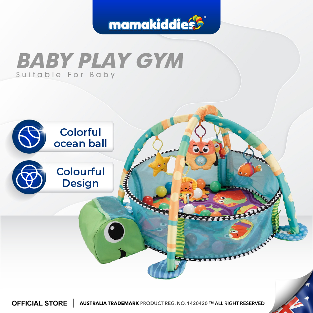 Mamakiddies 3in1 Play Gym Baby Play Gym New born Playmat Gym Kids Toys