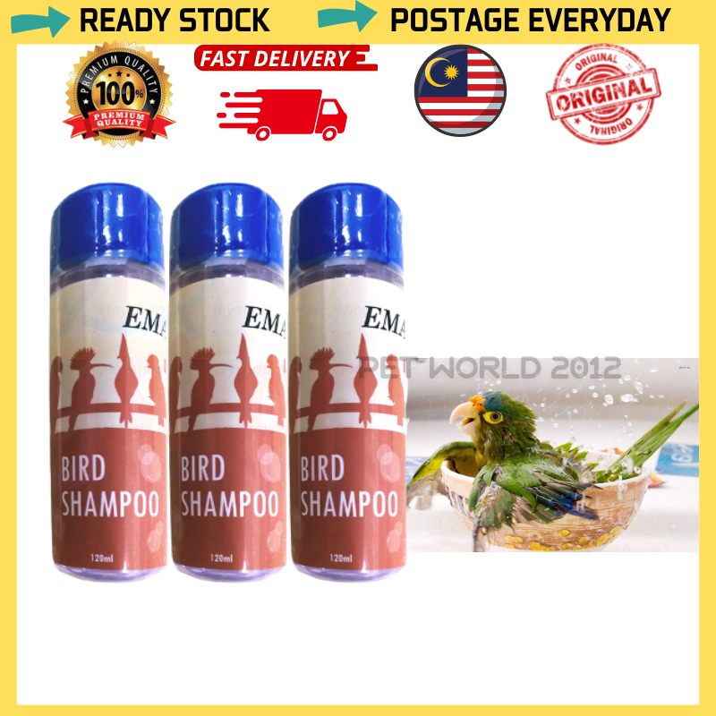 Emas 10 Bird Shampoo 120ml Parrot syampu , syampoo burung (3788