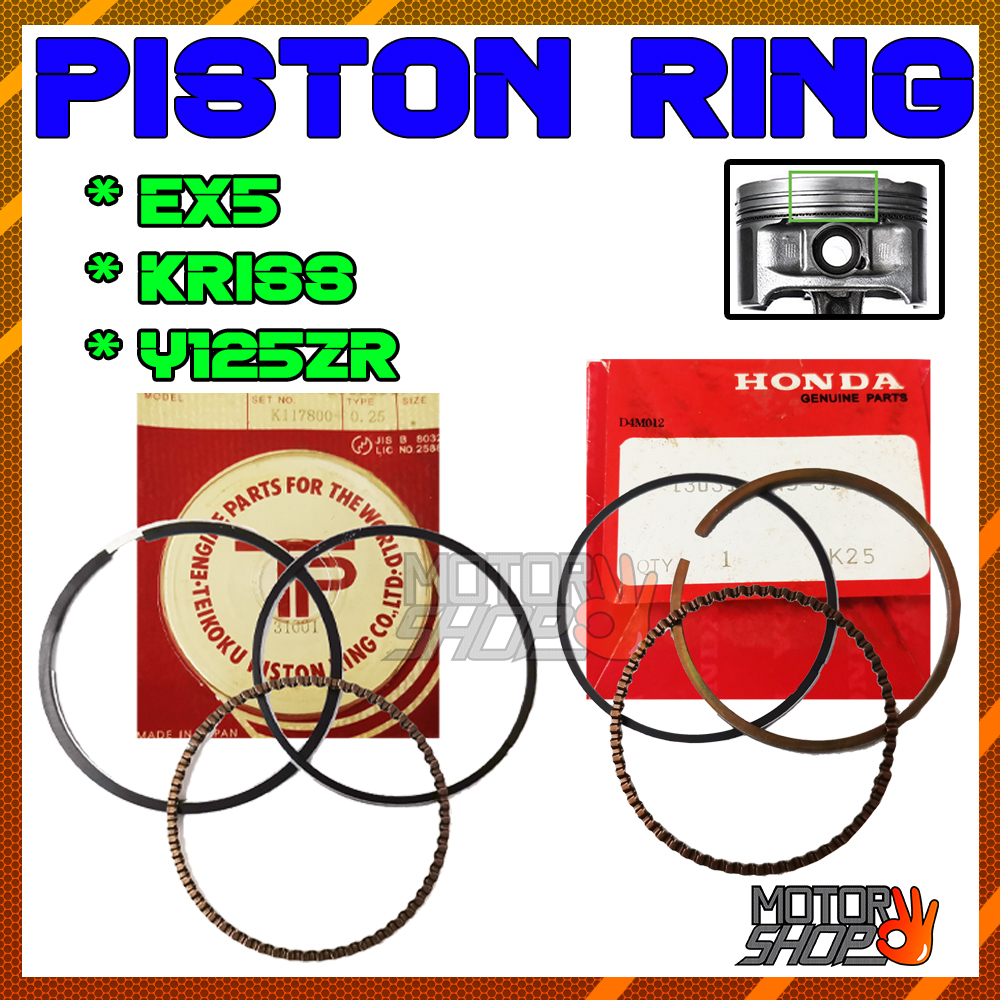 TP PISTON RING SET KRISS / EX5 / Y125Z 125Z Y125ZR Shopee Malaysia