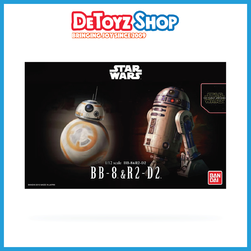 [Bandai Star Wars Model kit] 1/12 BB8 & R2D2 set Shopee Malaysia