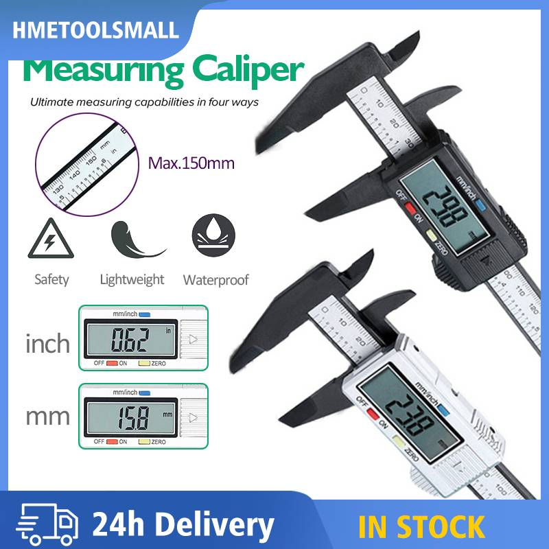 150mm 6-Inch/100mm Digital Caliper 4-Inch LCD Digital Electronic ...