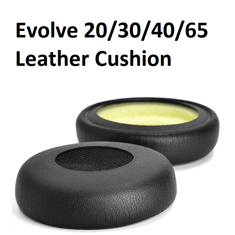Jabra Evolve 20/30/40/65 Headset Leather Ear Cushions Earpad for replacement [Pair] Shopee