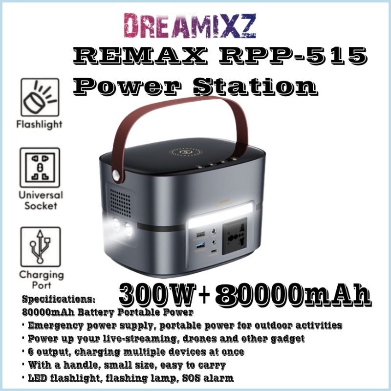 REMAX Pathfinder Series 300W Multifunctional Portable Power Station ...