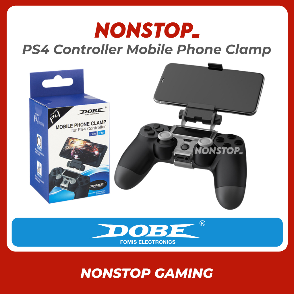 Dobe mobile phone clamp for best sale ps4 controller