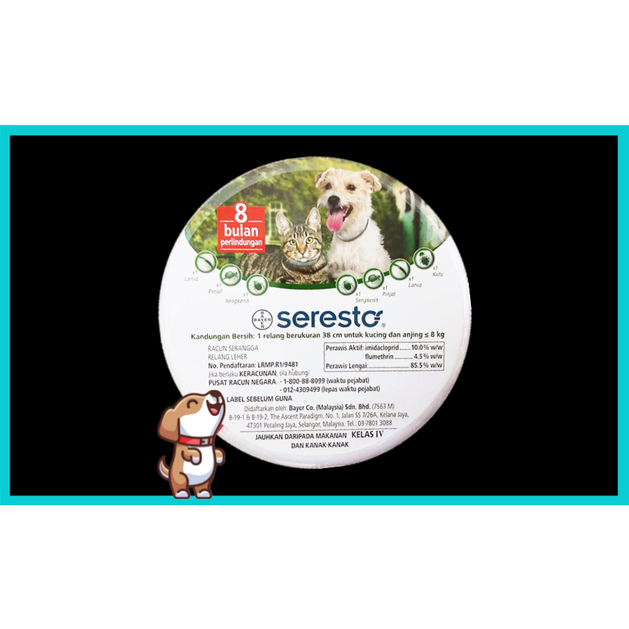 Bayer Seresto Tick Collar for Cat & Dog (Kill Flea) (Safe) Shopee