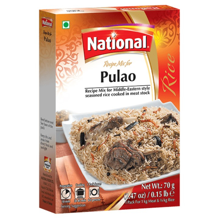 National Pulao Rice Recipe Mix, 70g (Assorted) | Shopee Malaysia