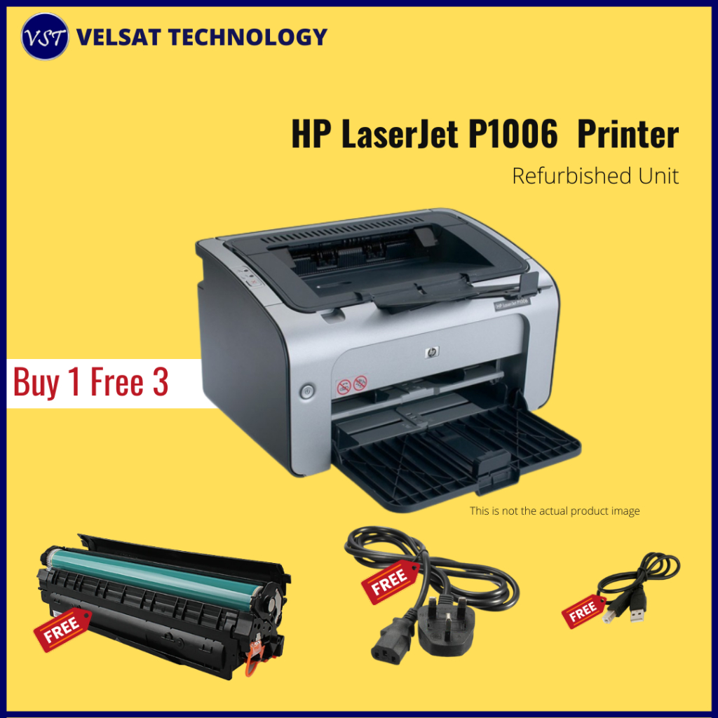 Hp P1006 Laserjet Printer Refurbished Shopee Malaysia 0230