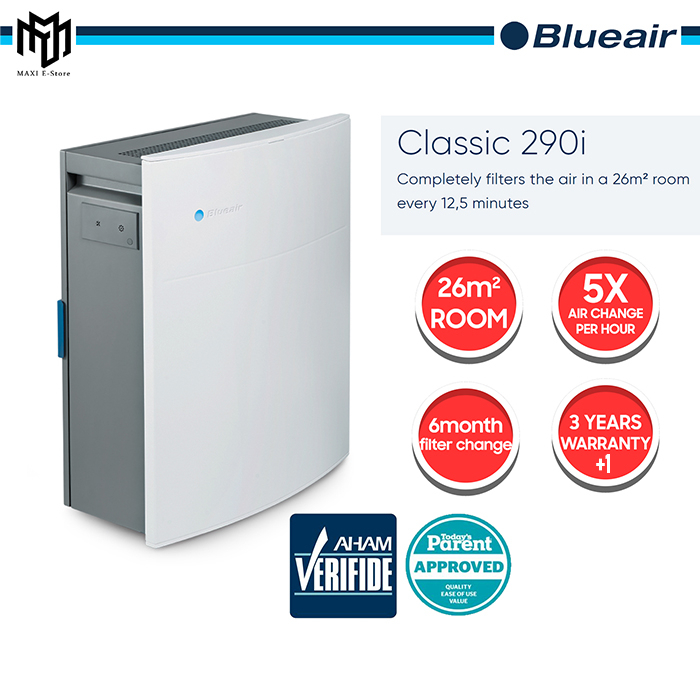 Blueair Classic 290i Air Purifier 26m2 Room Size WiFi Remoted 56dB