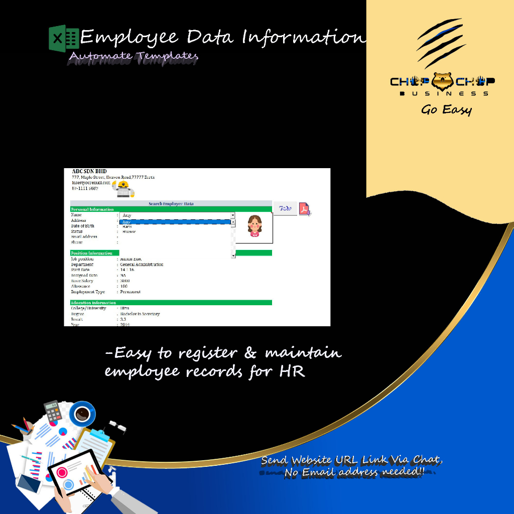 Employee Data Information (EDI) HR Template | Shopee Malaysia