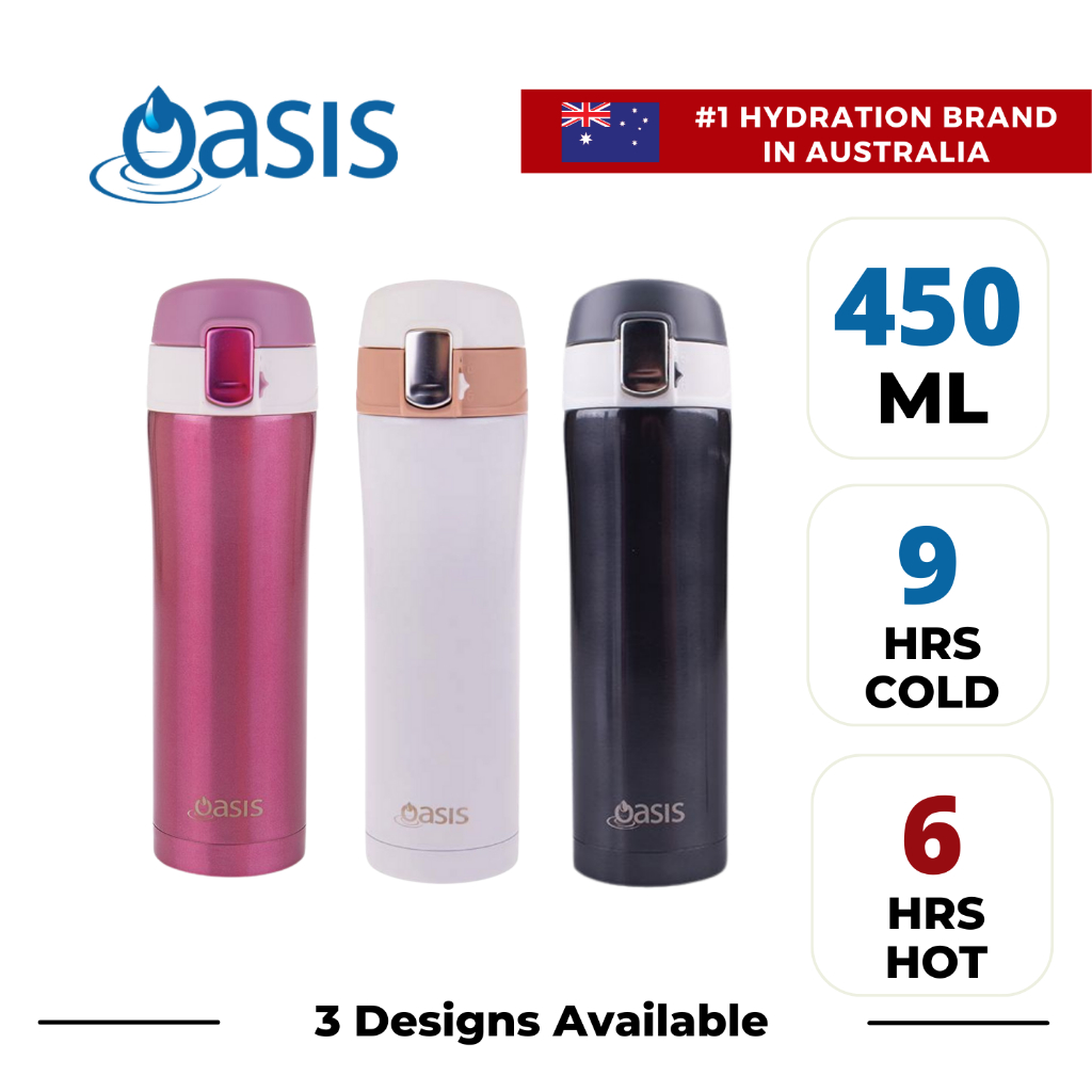 Oasis Stainless Steel FlipTop Vacuum Flask Insulated Water Bottle