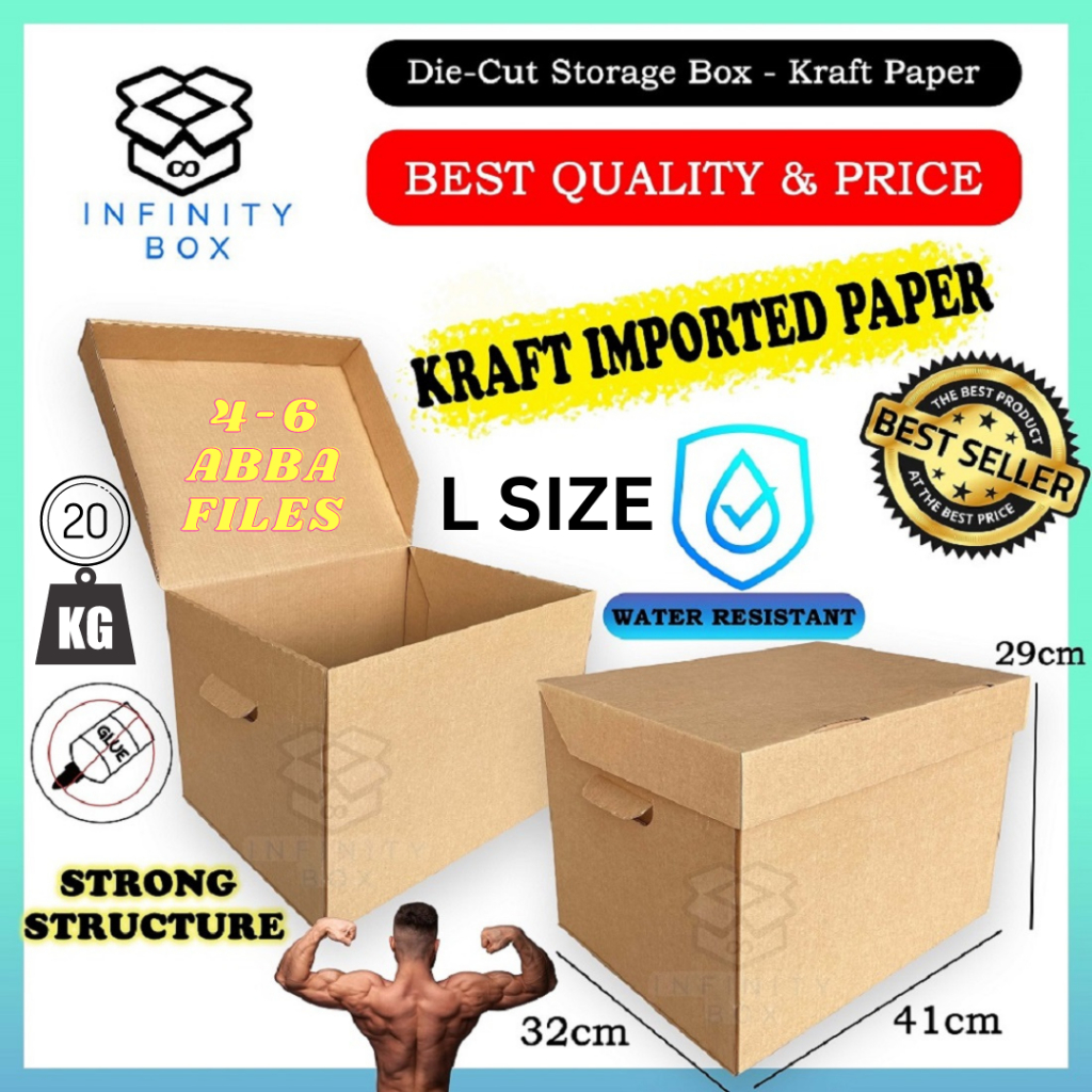 Storage Box Document File Box Moving Box Office Box Home Storage Box