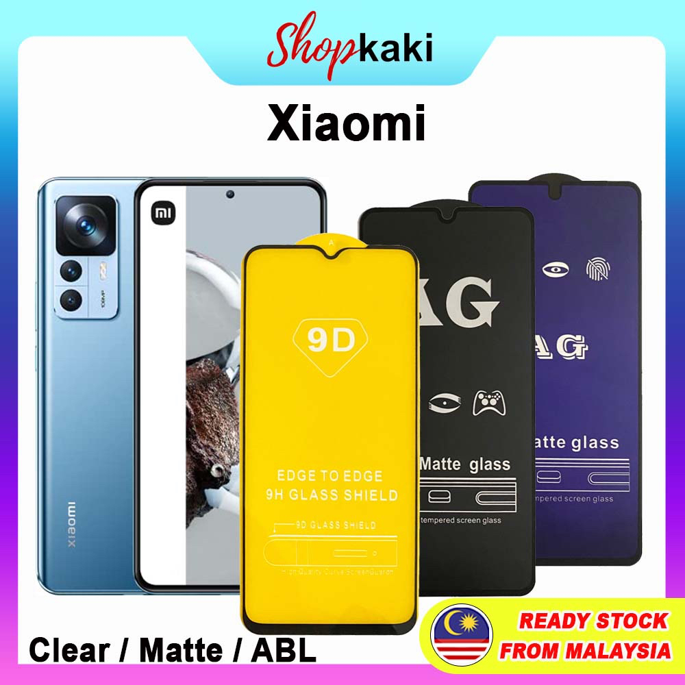 Shopkaki Xiaomi Mi 12t 12t Pro 11t 11t Pro 10t 10t Pro 5g Tempered Glass 9d Matte Blue 5907