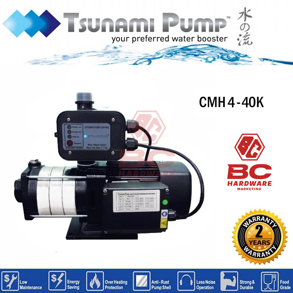 CMH4-40-K HOME WATER PUMP (1.0HP) TSUNAMI PUMP 1HP/0.75KW (240V/50HZ) 1 ...