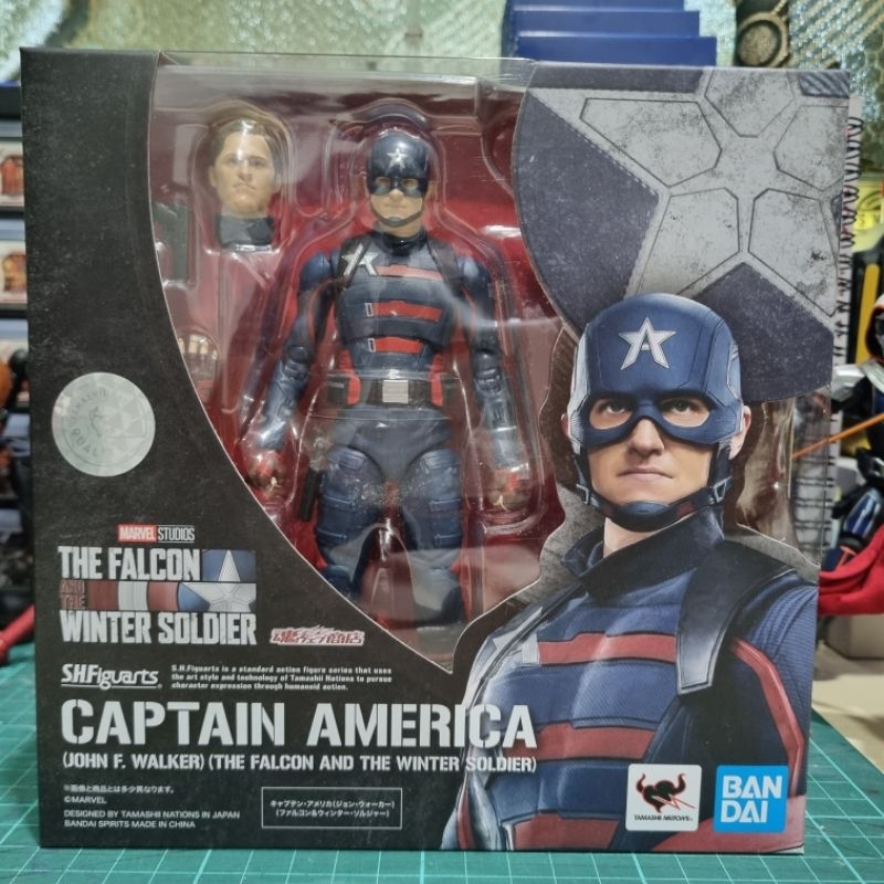 Figurine Bandai S.H. Figuarts Captain America John Walker (Faucon Et Soldat Hiver)