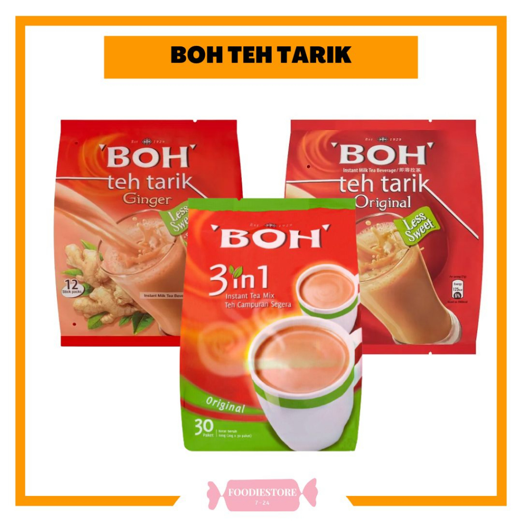 Boh Instant Tea Mix (30s*20g) Teh Tarik Instant Milk Tea Beverage with